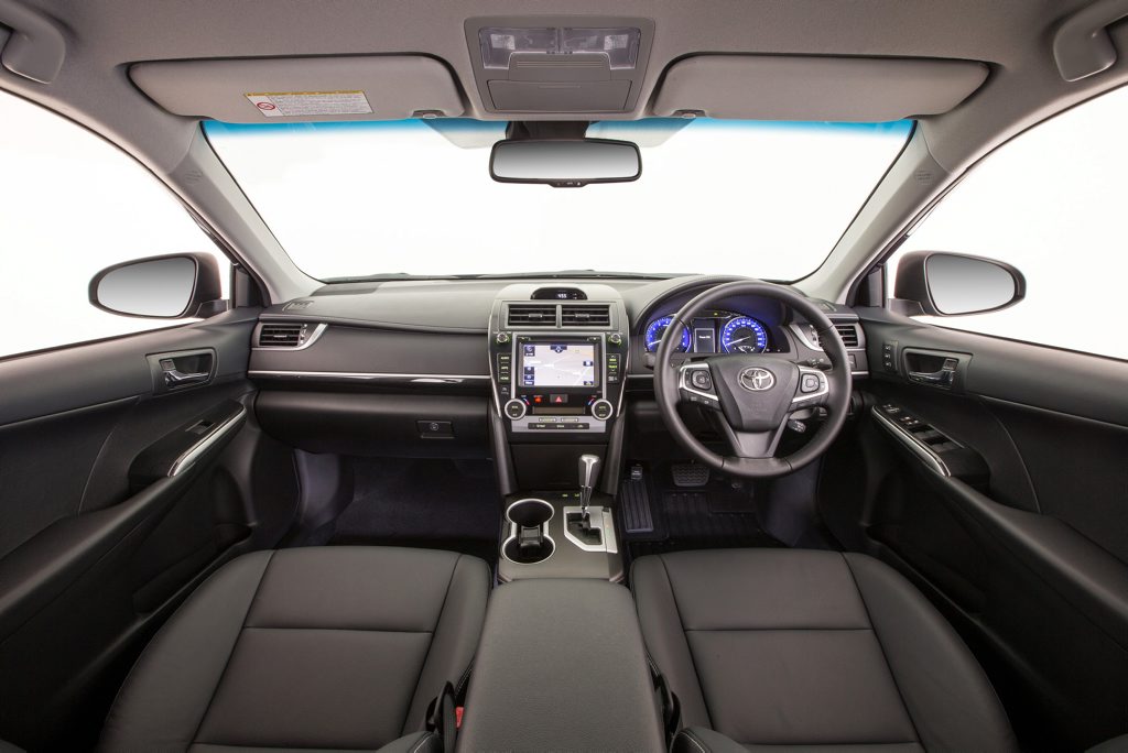 Interior of the 2015 Toyota Camry Atara SL. Interior of the 2015 Toyota Camry Atara SL.